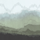 Градиентное панно "Mountain Ridge" арт.ETD19 005, фабрики Loymina, с фактурой фрески, рисунком горного хребта, фабрики Loymina